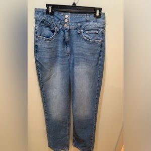 Forever 21 High-Rise Light Denim Blue Jeans